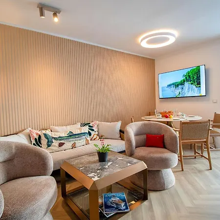 Nause Mit Sauna, Fitness, Naturteich, Parkplatz, Spielplatz Und Direkten Meerblick Appartement