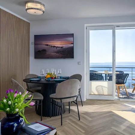 Nause Mit Sauna, Fitness, Naturteich, Parkplatz, Spielplatz Und Direkten Meerblick Appartement