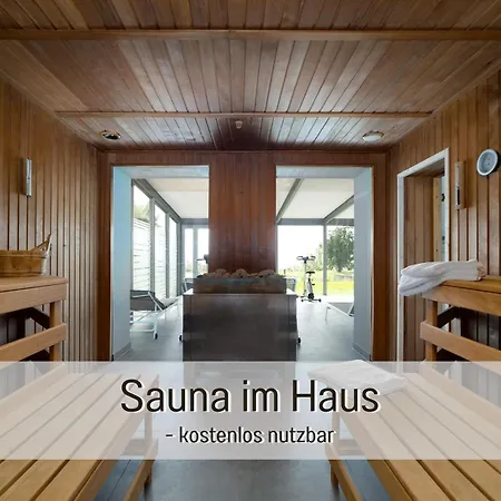 Nause Mit Sauna, Fitness, Naturteich, Parkplatz, Spielplatz Und Direkten Meerblick Appartement