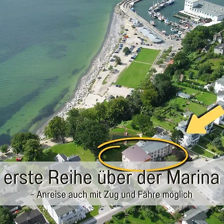 Nause Mit Sauna, Fitness, Naturteich, Parkplatz, Spielplatz Und Direkten Meerblick Appartement Sassnitz