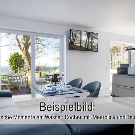 Nause Mit Sauna, Fitness, Naturteich, Parkplatz, Spielplatz Und Direkten Meerblick Apartamento *
