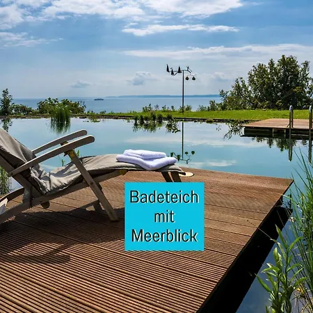 Nause Mit Sauna, Fitness, Naturteich, Parkplatz, Spielplatz Und Direkten Meerblick * Sassnitz