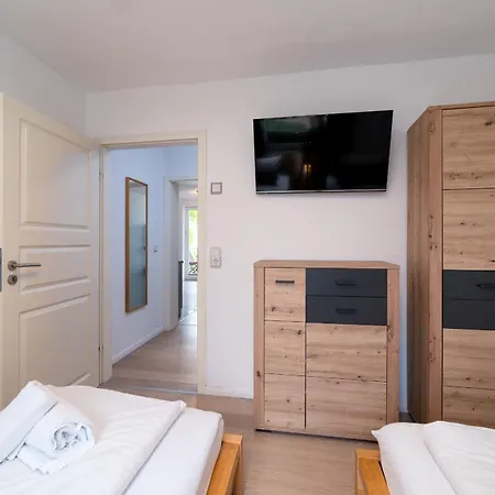 Nause Mit Sauna, Fitness, Naturteich, Parkplatz, Spielplatz Und Direkten Meerblick Apartamento *
